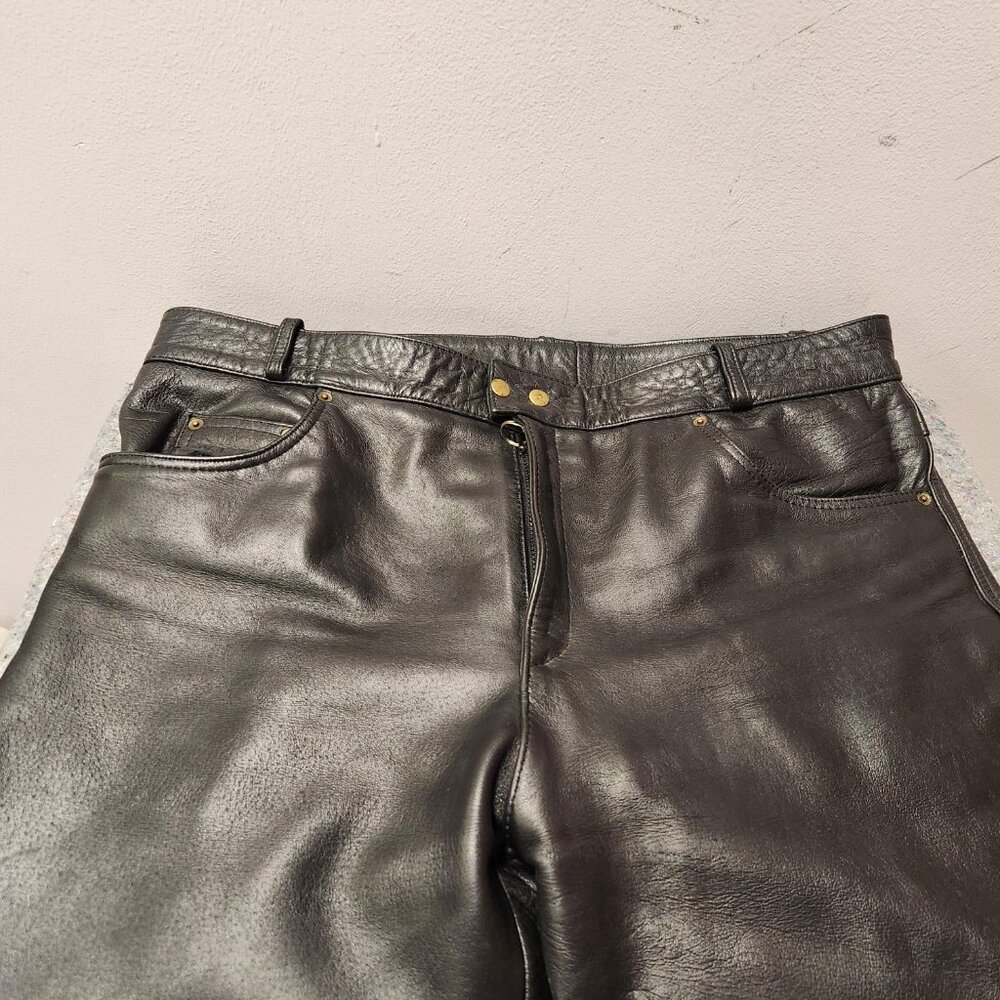 Top Gear Leather Touring Pants by 4 Star, Size 42x29